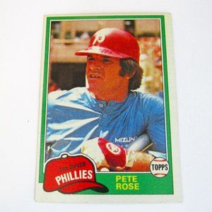A59-Topps Baseball 1981 Coca Cola Pete Rose #180 Mint Phillies
